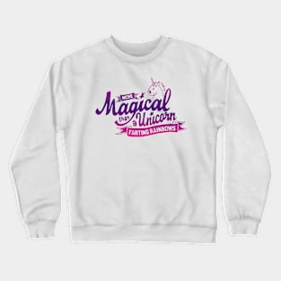 Unicorn Magic - Purple - Pink Crewneck Sweatshirt